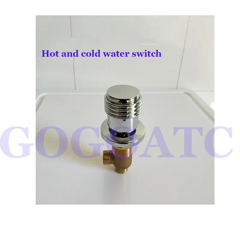 Faucet hot and cold water switch valve five-hole water divider