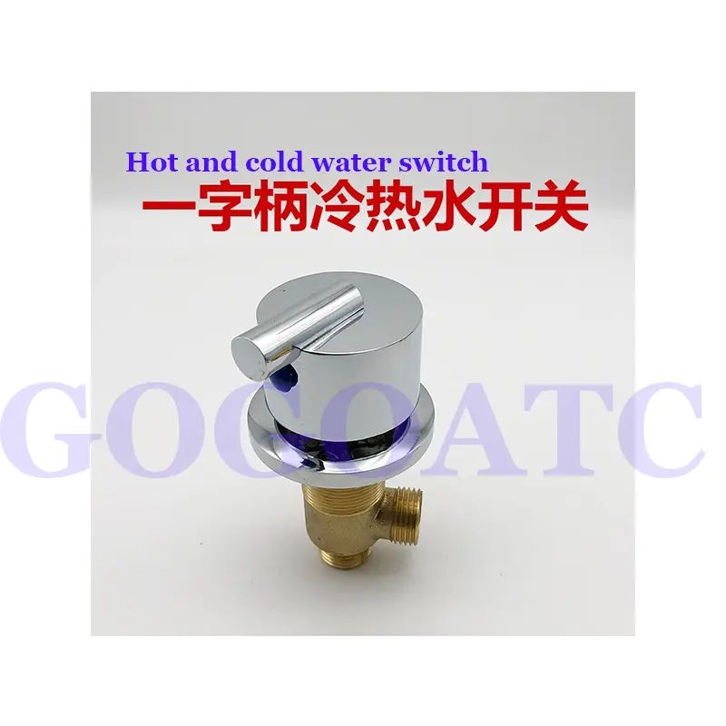 Faucet hot and cold water switch valve five-hole water divider