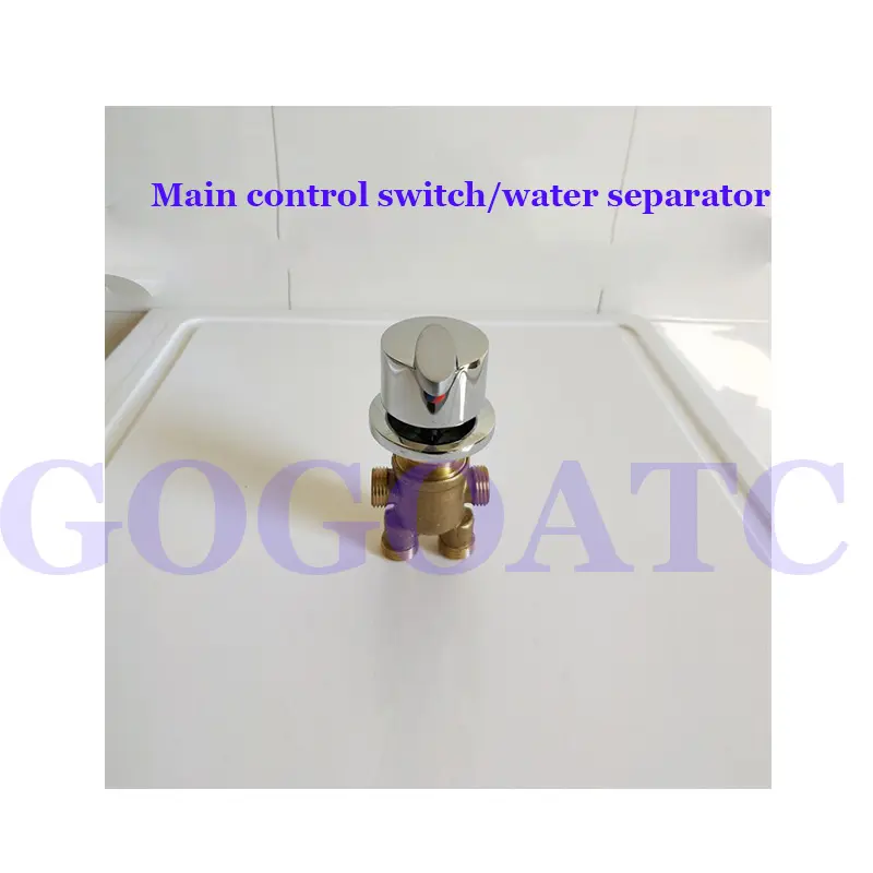 Faucet hot and cold water switch valve five-hole water divider