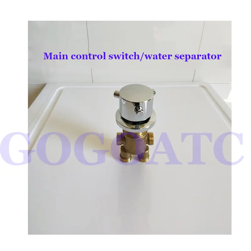 Faucet hot and cold water switch valve five-hole water divider