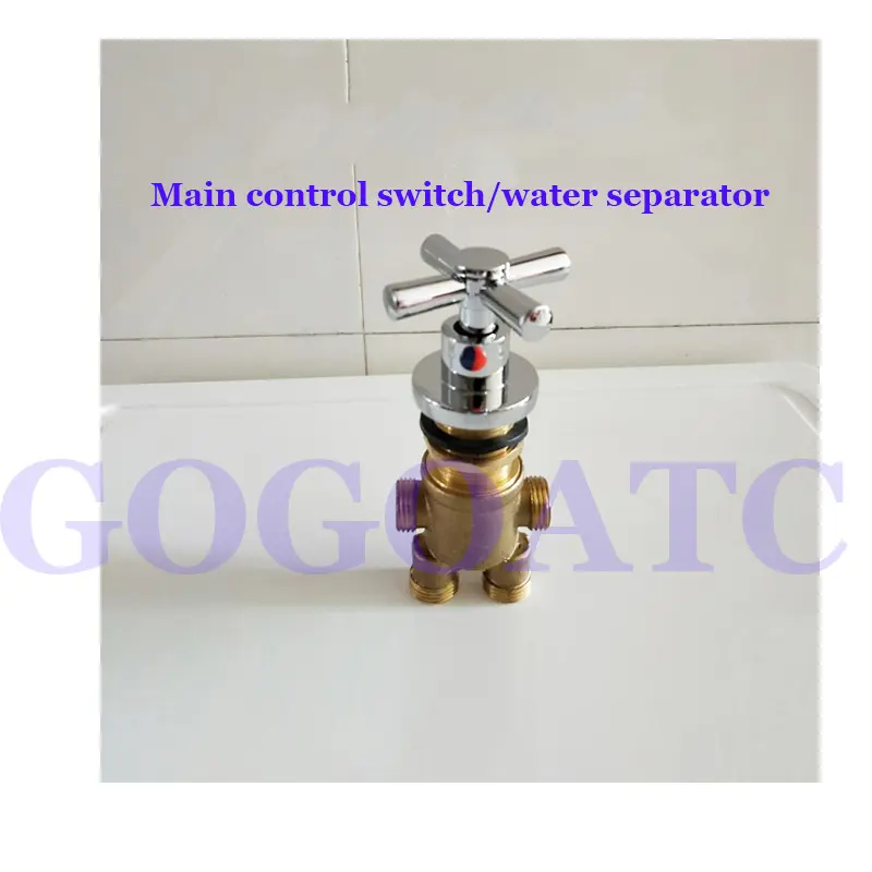 Faucet hot and cold water switch valve five-hole water divider