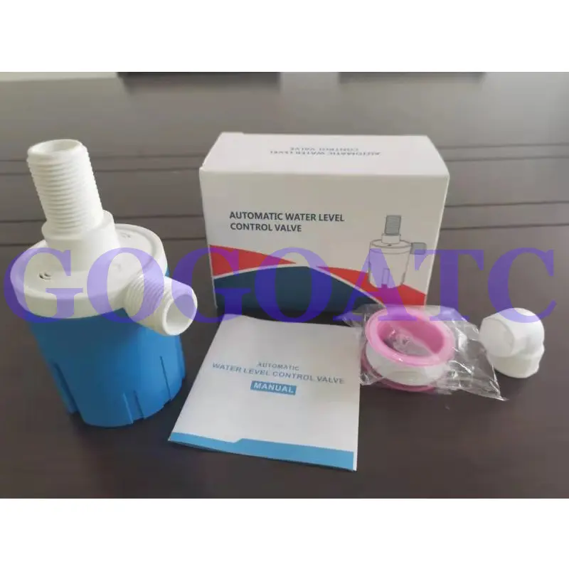 1/2'' 3/4'' 1'' Practical Water Level Control Durable Replacement Full Automatic Float Valve Anti Corrosion Nylon Ball Valve