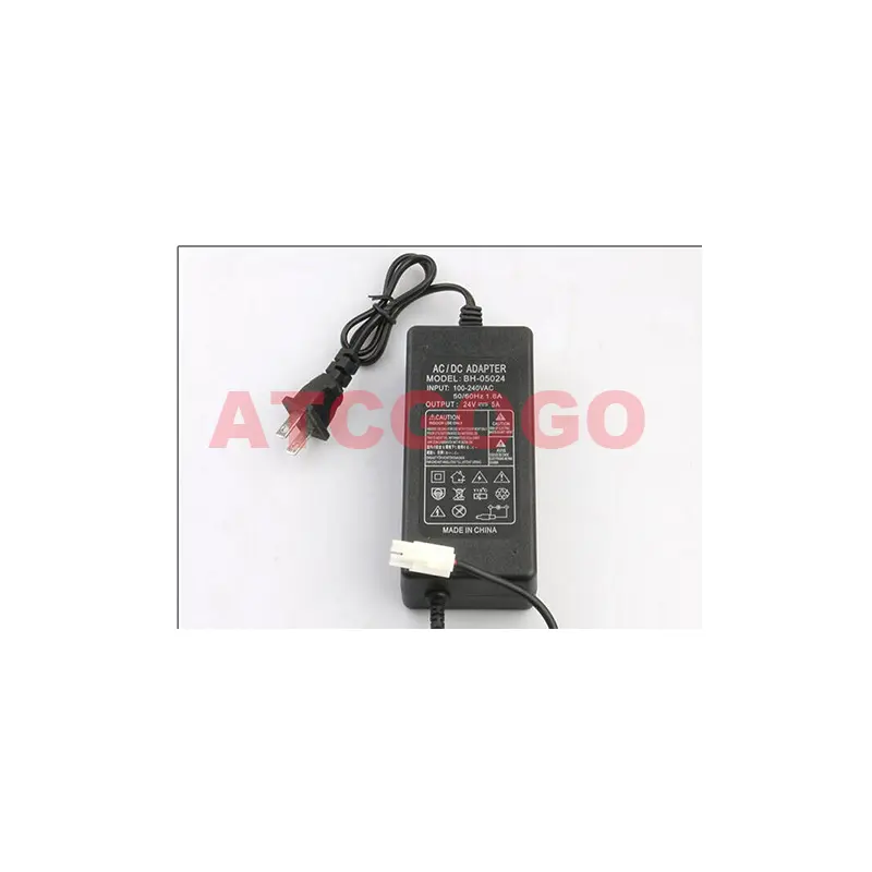 5A flat head power supply quick connection pump transformer 24v pure water dispenser straight drinker voltage adapter accessorie