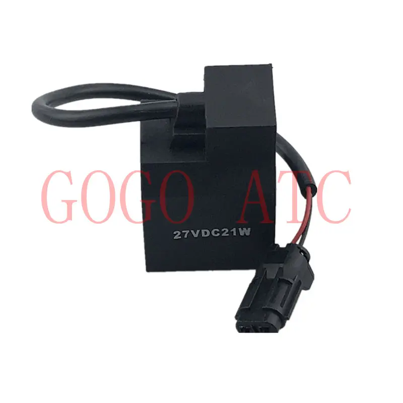 Excavator R210/215/225/275/305/335-7-9 pilot safety lock solenoid valve coil  ID13MM  HIGHT 39MM