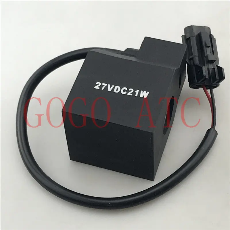 Excavator R210/215/225/275/305/335-7-9 pilot safety lock solenoid valve coil  ID13MM  HIGHT 39MM