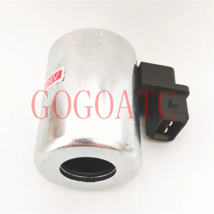 Xugong Sany coil excavator accessories solenoid valve coil inner diameter 19MM height 50MM 24V 12V two plugs
