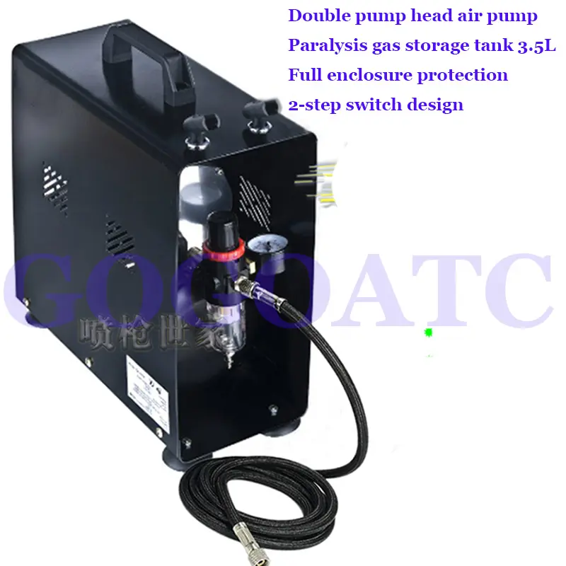 Double pump head Gundam military model spray paint air pump