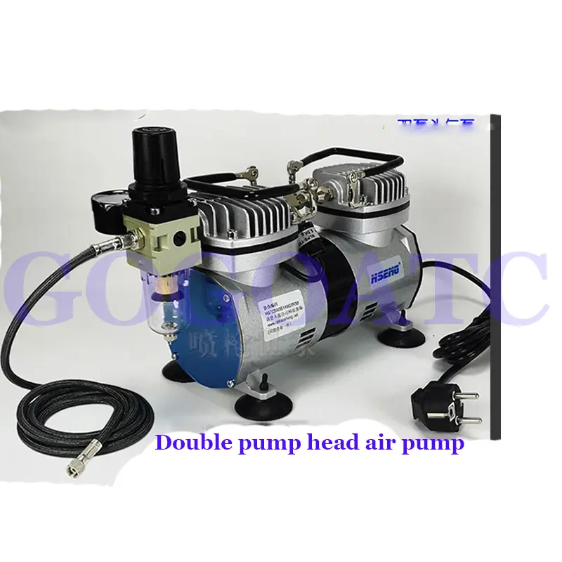 Double pump head Gundam military model spray paint air pump
