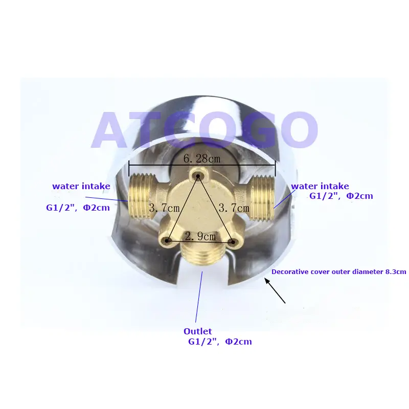 Electric water heater exposed shower cold and hot switch flower wine set