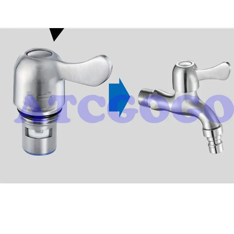 Quick opening faucet 304 stainless steel ceramic valve core 1/2", faucet triangle valve, all copper valve core general accessori
