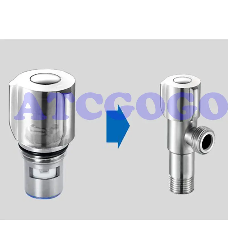 Quick opening faucet 304 stainless steel ceramic valve core 1/2", faucet triangle valve, all copper valve core general accessori