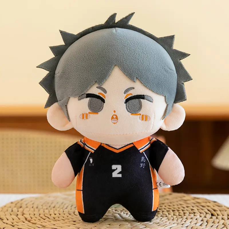 23cm Kawaii Haikyuu Plush Toy Volleyball Stuffed Anime Doll Hinata Shoyo Tobio Kageyama Yu Nishinoya Fans Kids Boy Birthday Gift