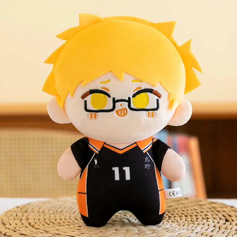 23cm Kawaii Haikyuu Plush Toy Volleyball Stuffed Anime Doll Hinata Shoyo Tobio Kageyama Yu Nishinoya Fans Kids Boy Birthday Gift