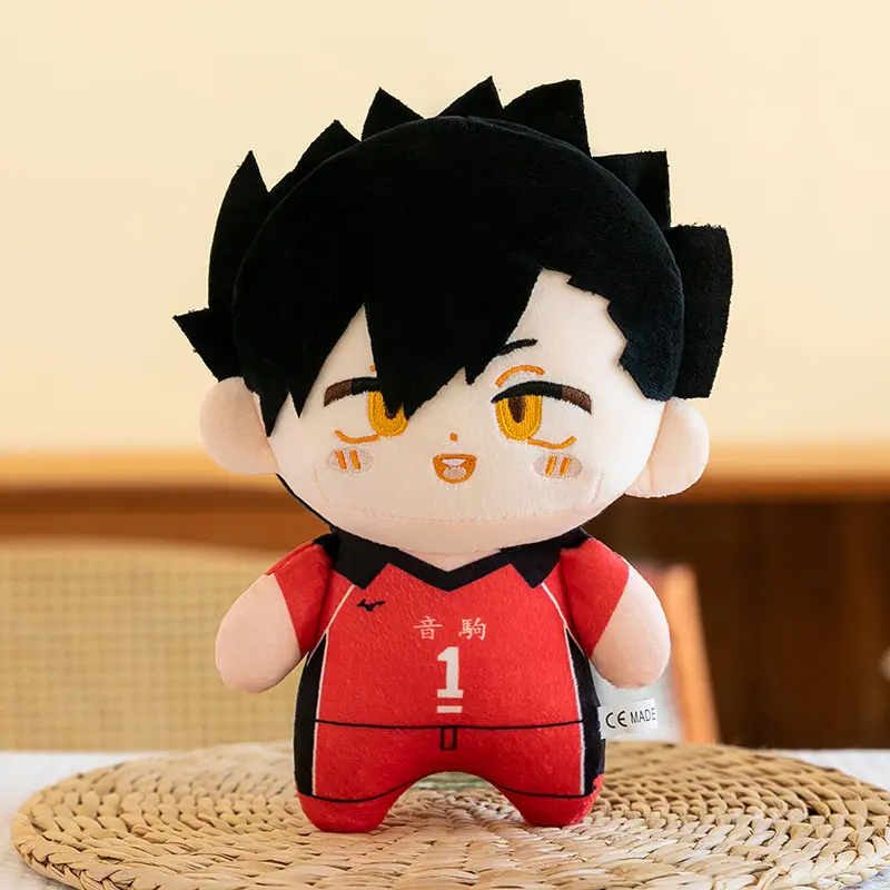 23cm Kawaii Haikyuu Plush Toy Volleyball Stuffed Anime Doll Hinata Shoyo Tobio Kageyama Yu Nishinoya Fans Kids Boy Birthday Gift
