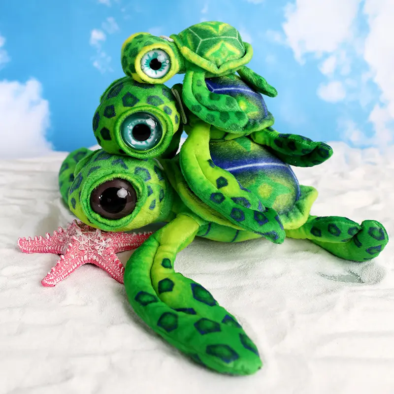 20cm/30cm Simulation Tortoise Plush Toys Baby Sleeping Doll Soft Cartoon Animal Tortoise Stuffed Doll Boy Birthday Best Gifts