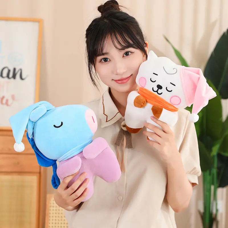 KawaiiKpop Star Plush Toys Bangtan Boys Stuffed Doll Animal Chimmy Cooky RJ Doll Birthday Fans Support Gift For Girl