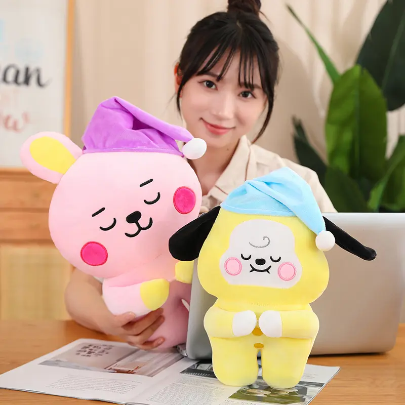 KawaiiKpop Star Plush Toys Bangtan Boys Stuffed Doll Animal Chimmy Cooky RJ Doll Birthday Fans Support Gift For Girl