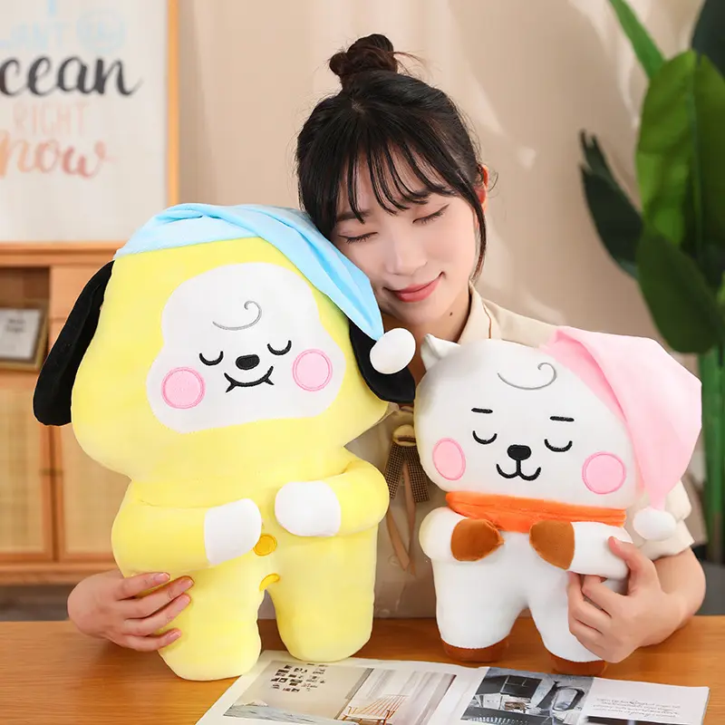 KawaiiKpop Star Plush Toys Bangtan Boys Stuffed Doll Animal Chimmy Cooky RJ Doll Birthday Fans Support Gift For Girl