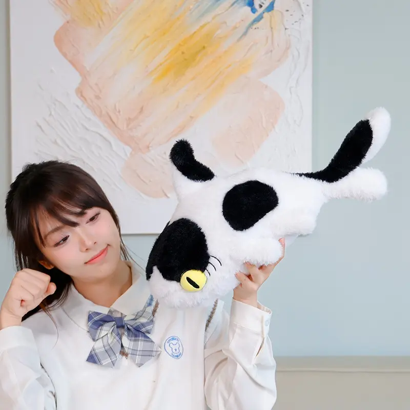 Sharkitty Stuffed Animal Toys Shark & Cat Combine Plush Toys Cow Shark Sleeping Pillow Cushion Plush Dolls Birthday Gifts Kids