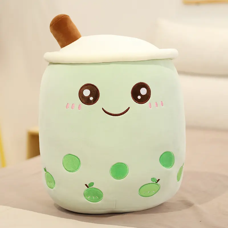 24cm Kawaii Milk Tea Pillow Soft Stuffed Plush Toys Cute Plush Cartoon Pearl Milk Tea Toys Kids Birthday Xmas Gifts Home Decor