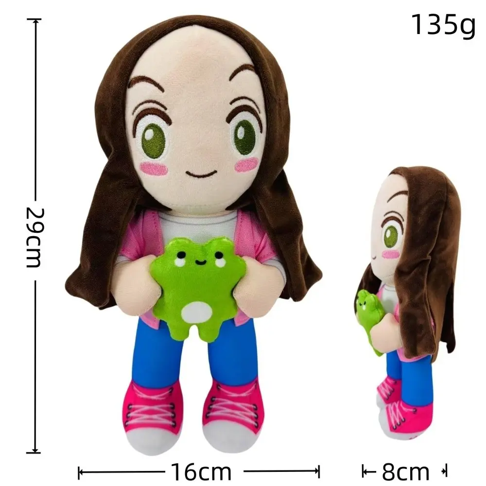 Cute Magic Expression Plush Doll 25cm Cartoon Girl Plush Frog Toy Soft Long Leg Frog Kids