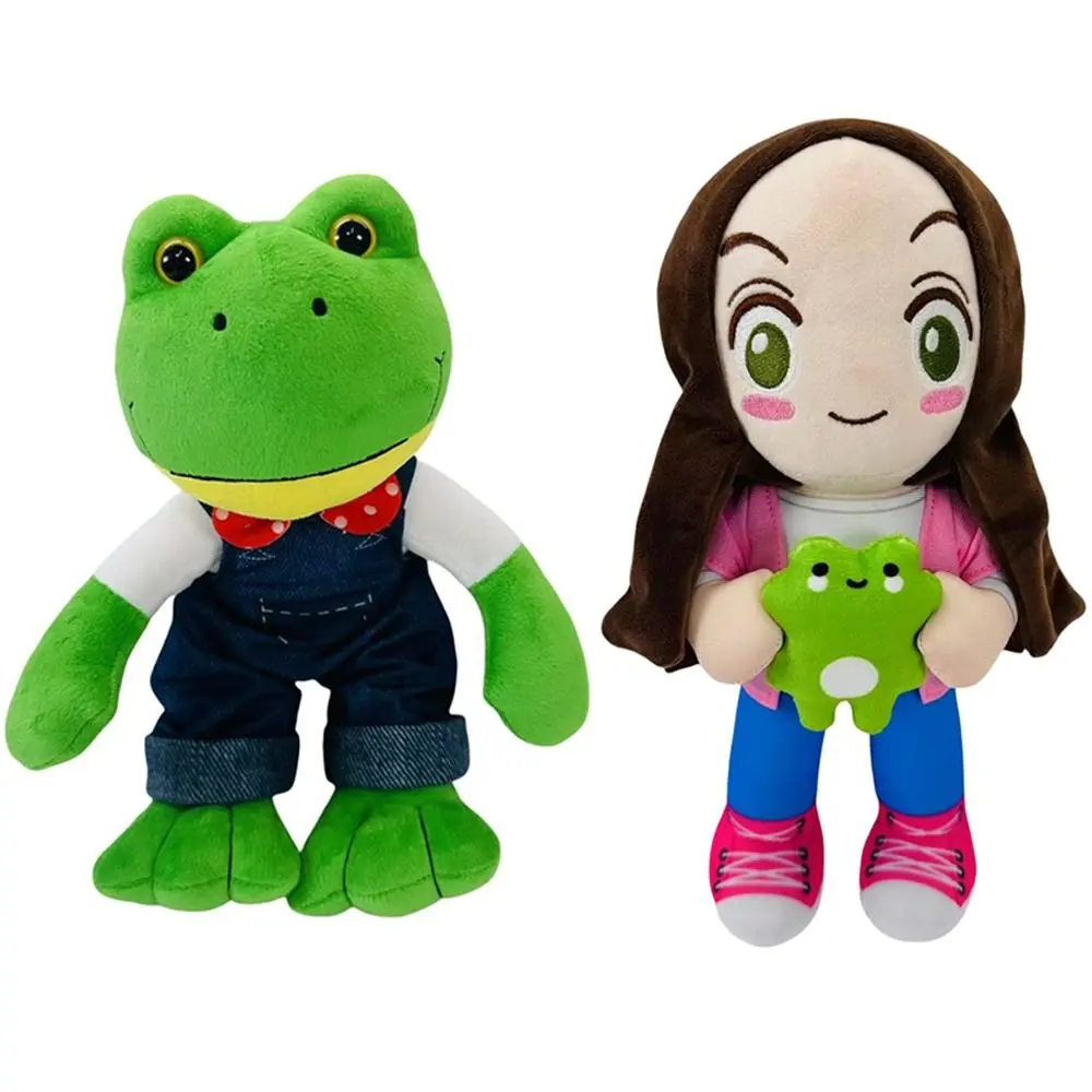 Cute Magic Expression Plush Doll 25cm Cartoon Girl Plush Frog Toy Soft Long Leg Frog Kids