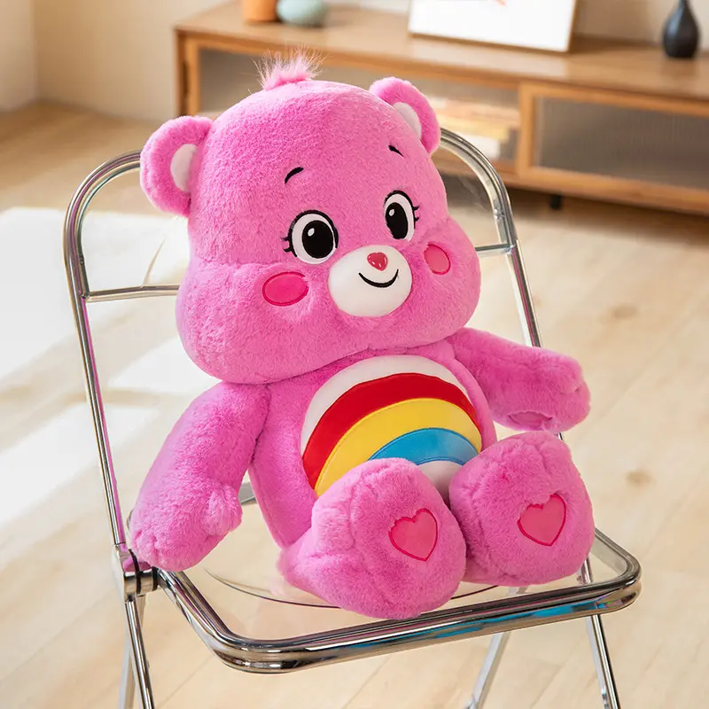 90cm Big Size Care Bears Plush Toy Lovely Rainbow Bear Peluche Stuffed Dolls Hobbies Teddy Bear Plushies Pillow Girl Gift