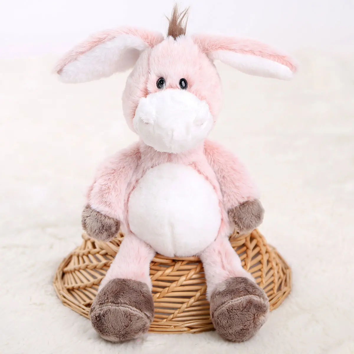 32cm Soft Plush Donkey Toys–Cuddly Donkeys for Boys, Girls & Babies–Fluffy Stuffed Animal for Cuddling Playing Plush Toys Decor