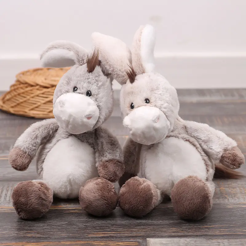 32cm Soft Plush Donkey Toys–Cuddly Donkeys for Boys, Girls & Babies–Fluffy Stuffed Animal for Cuddling Playing Plush Toys Decor