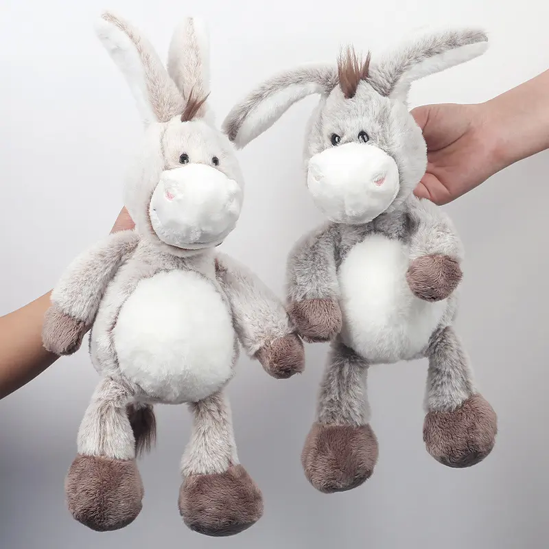 32cm Soft Plush Donkey Toys–Cuddly Donkeys for Boys, Girls & Babies–Fluffy Stuffed Animal for Cuddling Playing Plush Toys Decor