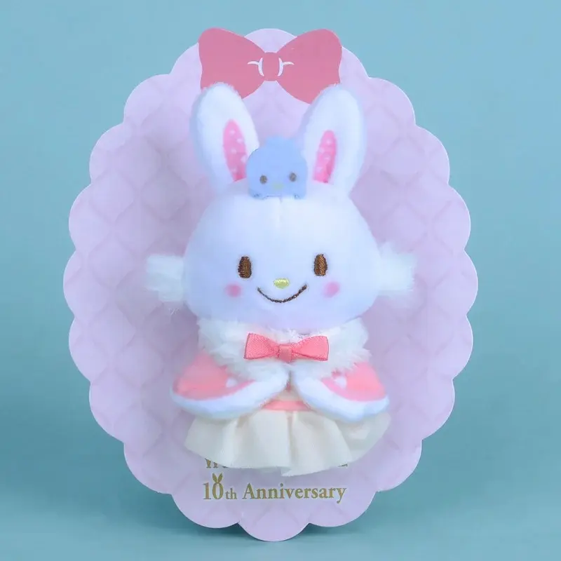 Sanrio Wish Me Mell 10th Anniversary Plush Toys Cute Cartoon Kawaii Plush Doll Badge Brooch Accessories Sweet Girl Holiday Gifts