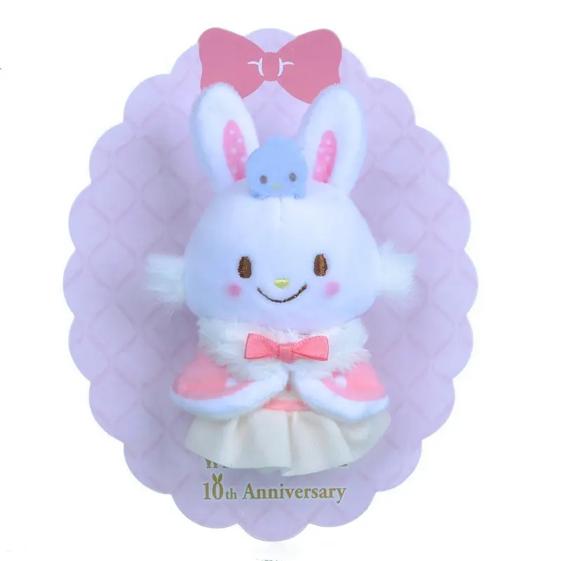 Sanrio Wish Me Mell 10th Anniversary Plush Toys Cute Cartoon Kawaii Plush Doll Badge Brooch Accessories Sweet Girl Holiday Gifts