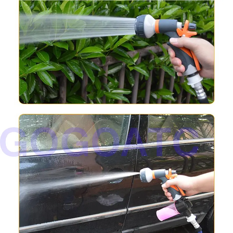 High pressure car wash water gun telescopic hose hose household multifunctional flushing car watering artifact water head nozzle