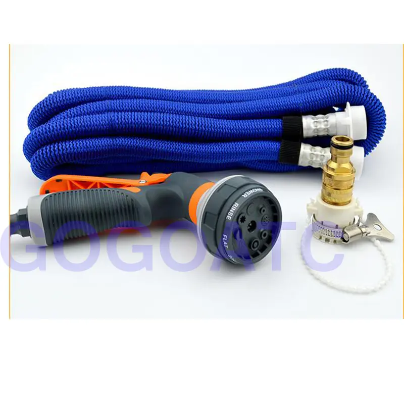 High pressure car wash water gun telescopic hose hose household multifunctional flushing car watering artifact water head nozzle