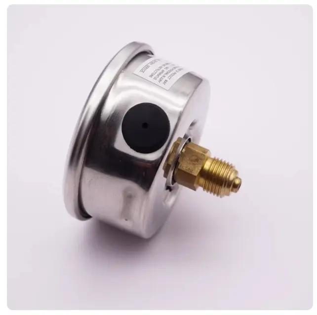 Axial hydraulic pressure shock resistant pressure gauge YN60Z 0-600bar G1/4B