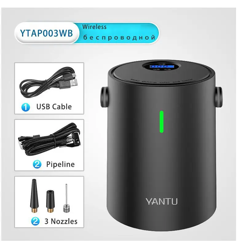 Car air pump 12V car wireless electric charging mini hand-held portable tire digital air pump