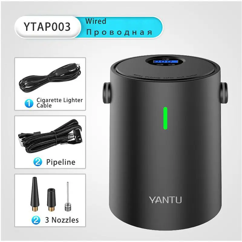 Car air pump 12V car wireless electric charging mini hand-held portable tire digital air pump