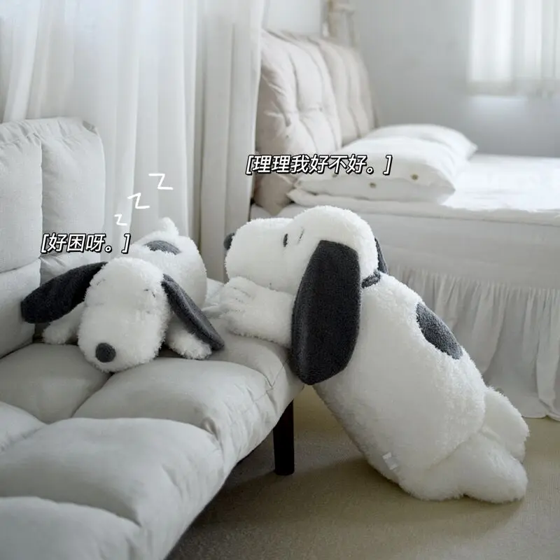 Snoopy Plush Toy Big Size Snoopy Stuffed Doll Children's Toy Snoopy Plushies Pillow Korean Lazy Style Home Decoration Girl Gift