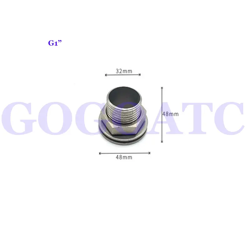 Oil drum oil tank joint interface stainless steel 1/2" water tank, water tower, pool, fast food table, steamer drain valve pipe