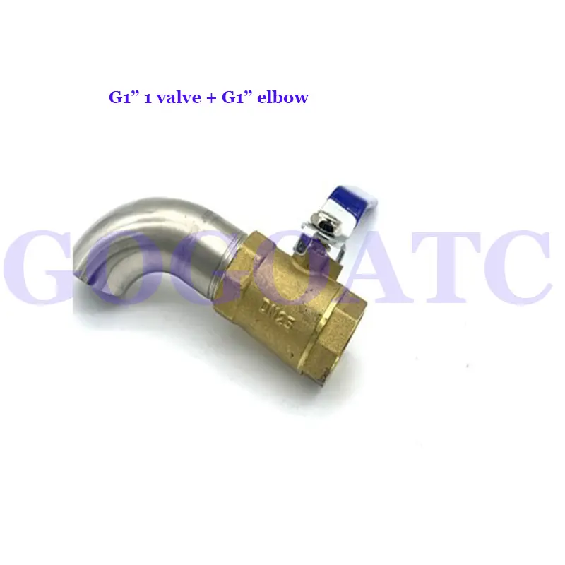 Oil drum oil tank joint interface stainless steel 1/2" water tank, water tower, pool, fast food table, steamer drain valve pipe