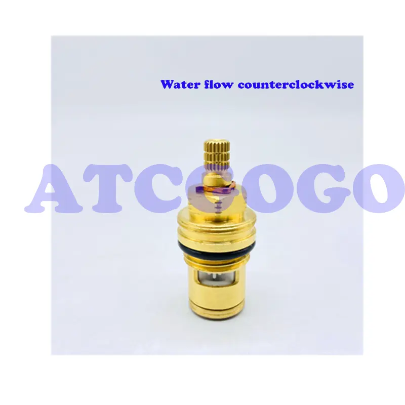 Faucet valve core accessories, copper quick-opening ceramic valve, double tooth valve core positive and negative cold and hot wa