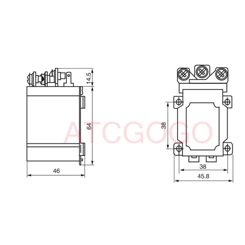 Silver contact JQX-60F60A high power relay high current 12V220V24V voltage regulator