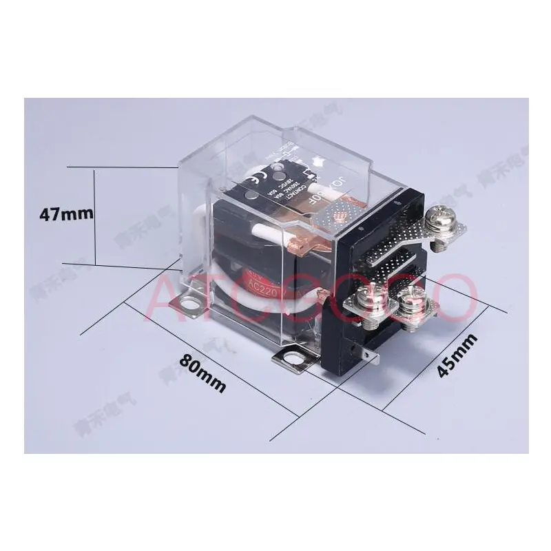 Silver contact JQX-60F60A high power relay high current 12V220V24V voltage regulator