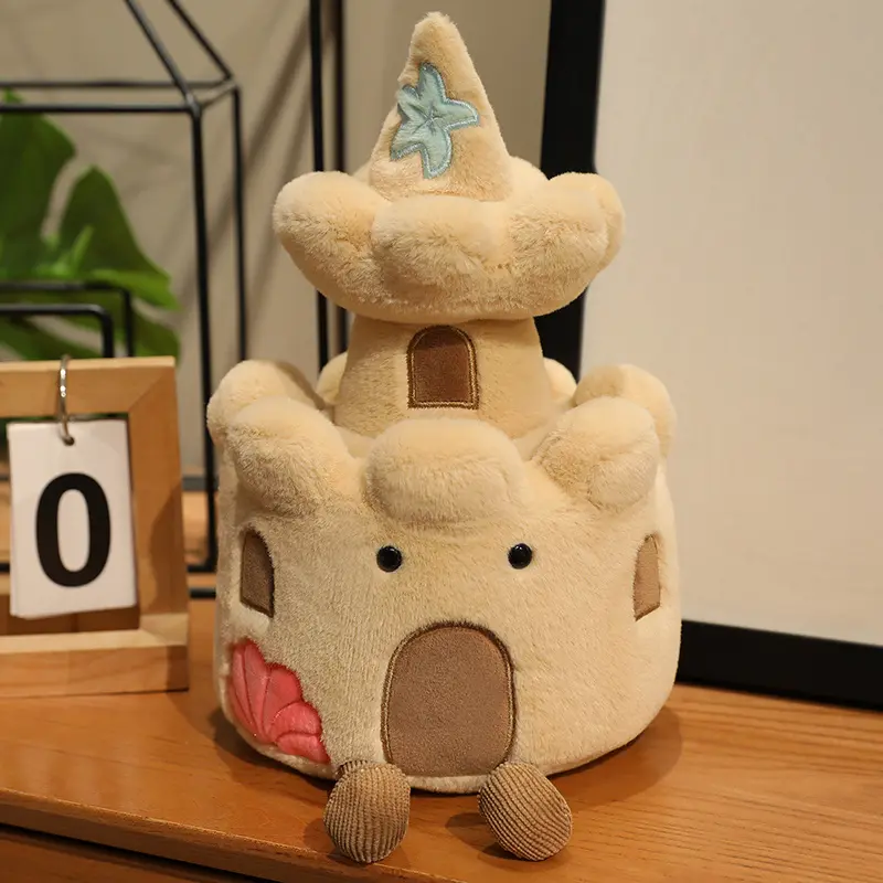 25cm Cat Castle Plush Doll Cute Cake Stuffed Plush Toys Fun Home Bedroom Doll Decoration Kids Birthday Valentine'S Gift
