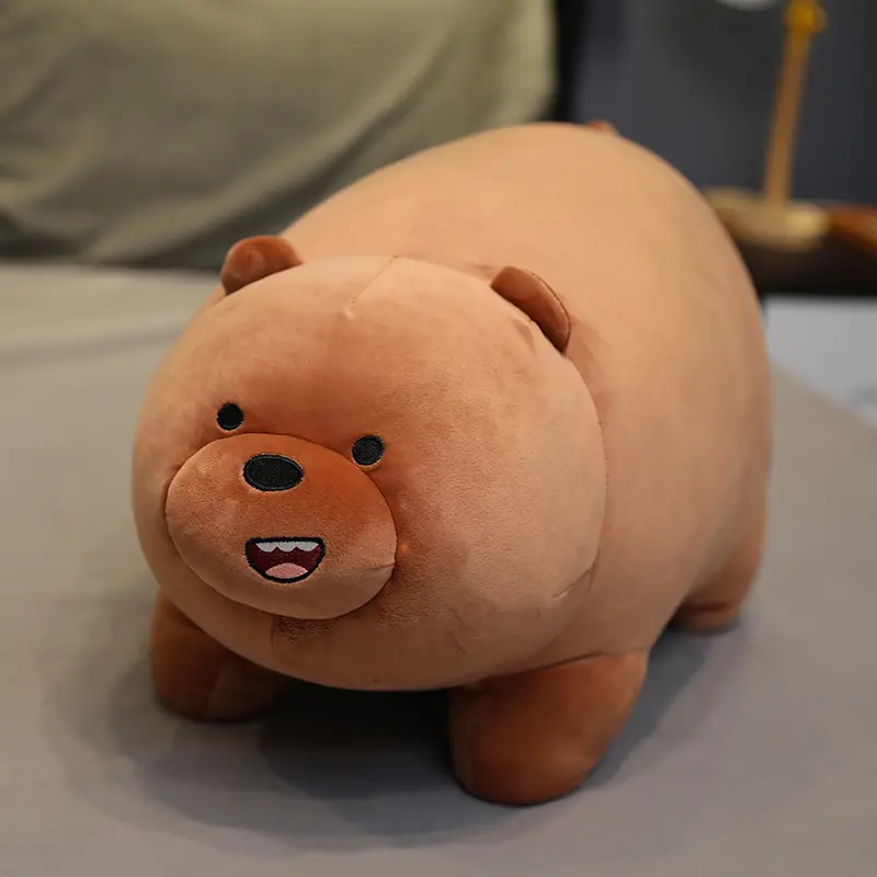 Kawaii We Bare Bears Plush Toy Grizzly Panda Ice Bear Stuffed Doll The Bare Bears Plushies Toy Figures Xmas Gifts