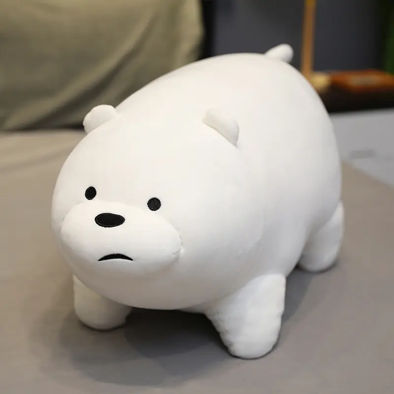 Kawaii We Bare Bears Plush Toy Grizzly Panda Ice Bear Stuffed Doll The Bare Bears Plushies Toy Figures Xmas Gifts