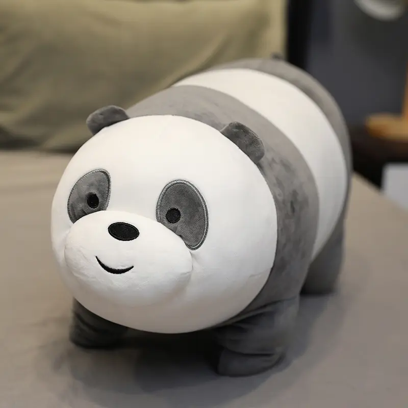 Kawaii We Bare Bears Plush Toy Grizzly Panda Ice Bear Stuffed Doll The Bare Bears Plushies Toy Figures Xmas Gifts