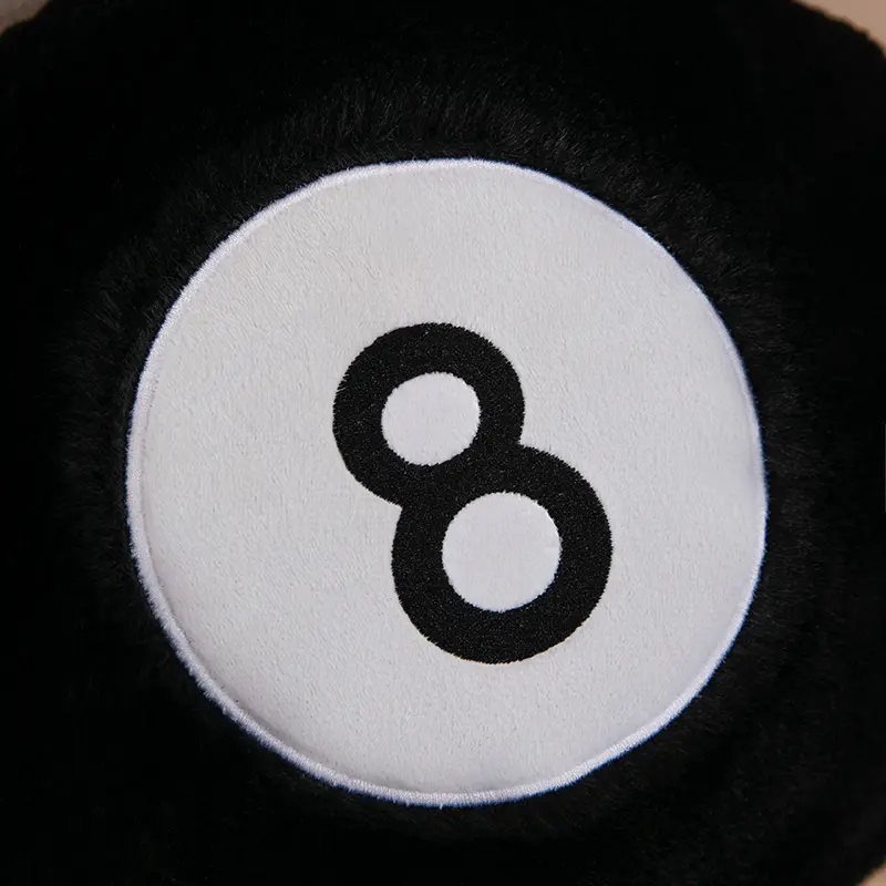 Snooker Black 8 plush toy pillow, creative and interesting plush toys, home decoration ornaments