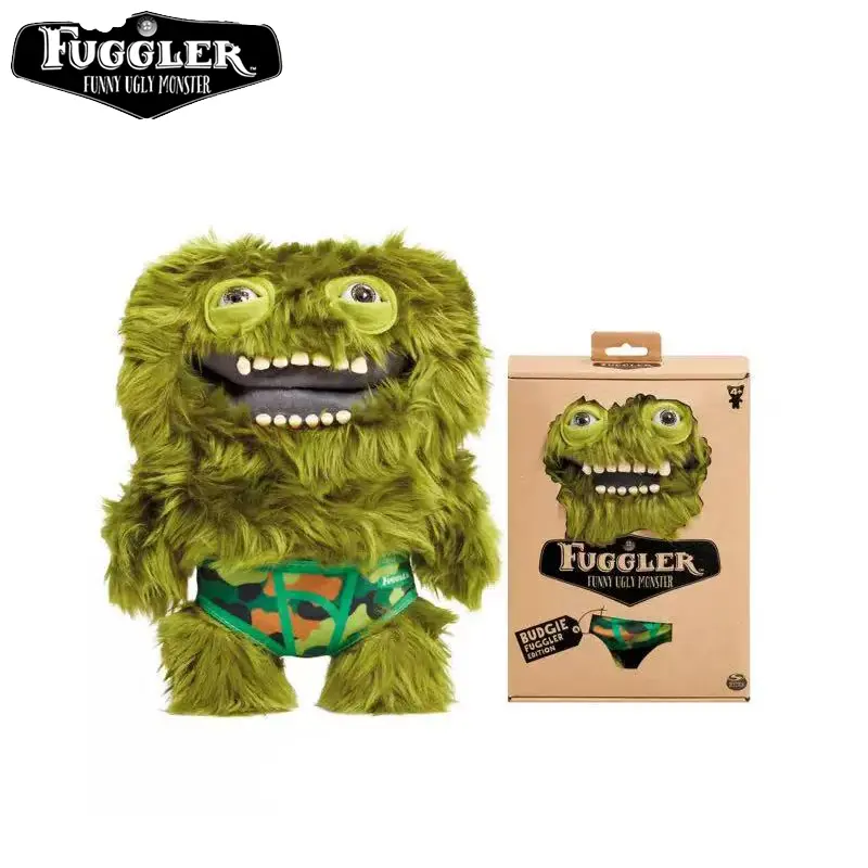 Original Fuggler WideEyed Tooths Monster Plush Dolls Soft Stuffed Pants Gap Toothed McGoo‌ ‌Monstrosity Peluche Birthday Toys