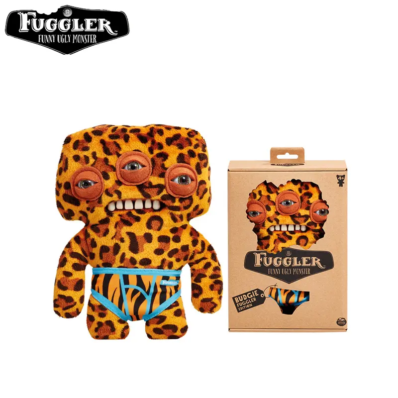 Original Fuggler WideEyed Tooths Monster Plush Dolls Soft Stuffed Pants Gap Toothed McGoo‌ ‌Monstrosity Peluche Birthday Toys